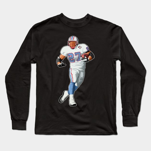 Eddie George #27 Runs Long Sleeve T-Shirt by GuardWall17